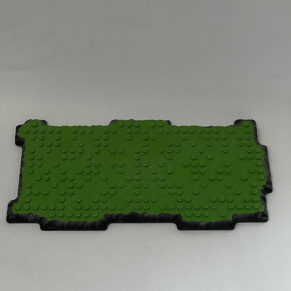 Mega Bloks AM01921 Green Gray Baseplate Replacement Add-On Part Piece